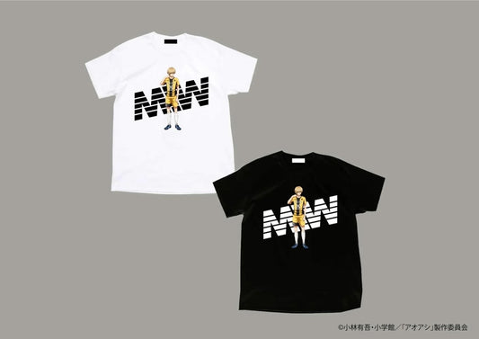 【予約】MIW × アオアシ crew neck tee （朝利マーチス淳）