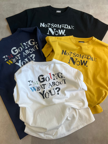 crew neck tee (NOT SOME DAY NOW) white MIW COLLECTION