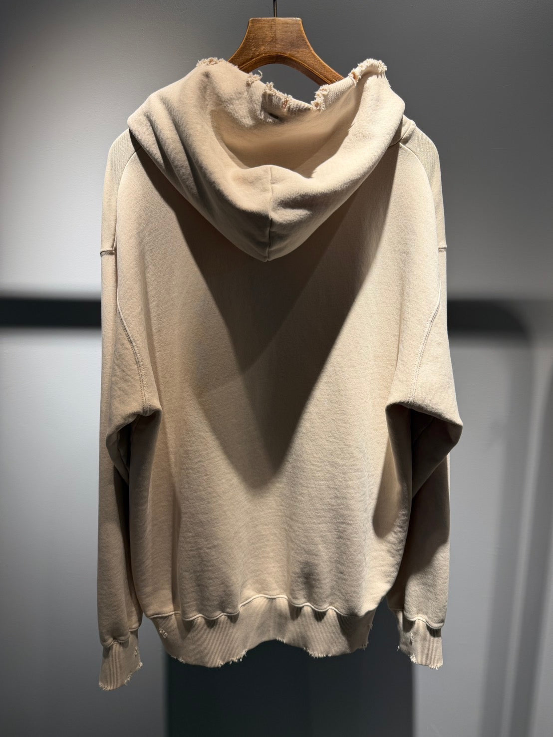 thank you hoodie cream