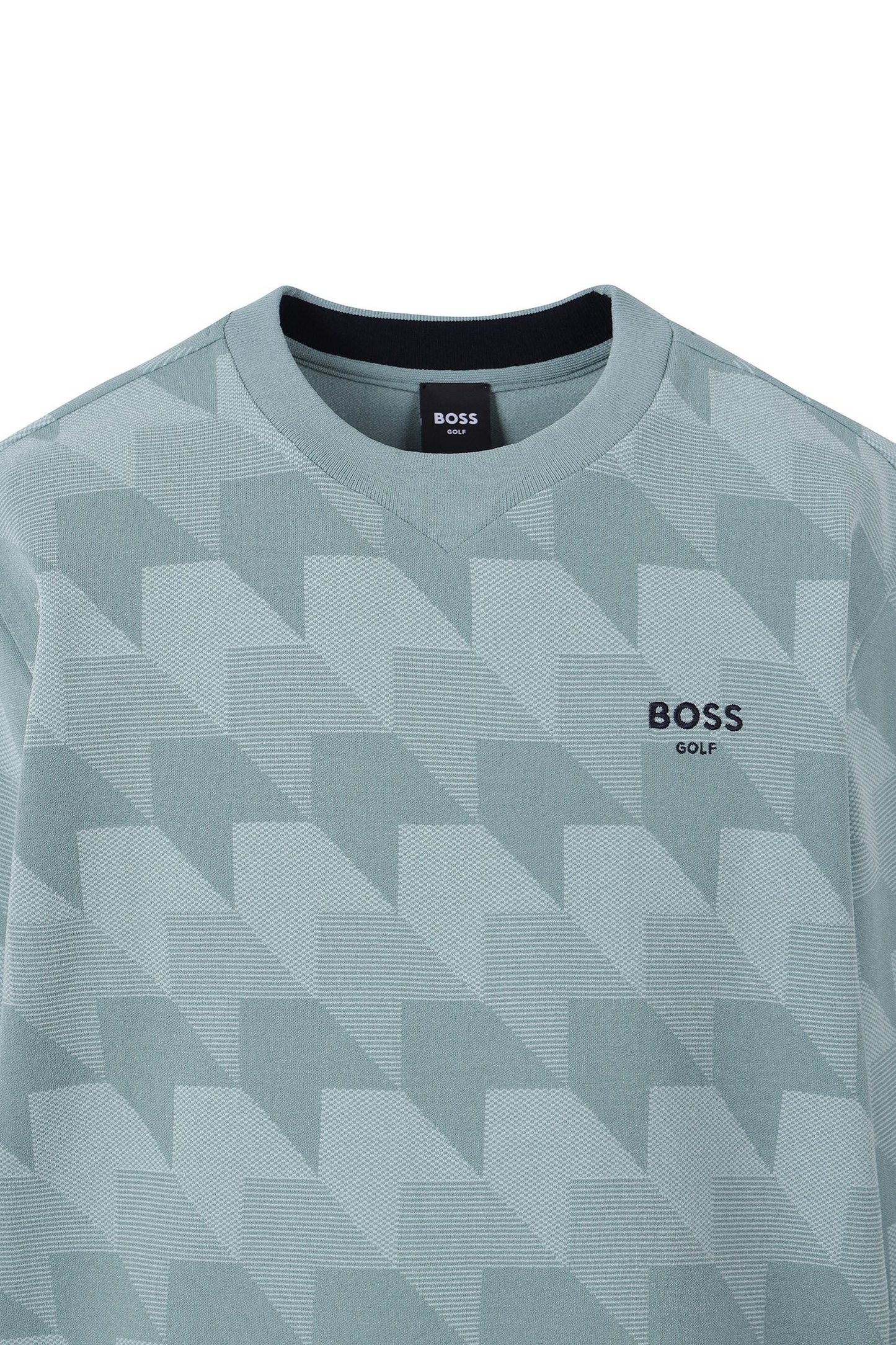 【BOSS GOLF 25SR Men's】Pattern JQD Rneck Sweater / JADE