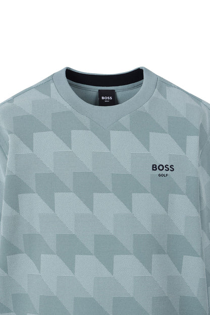【BOSS GOLF 25SR Men's】Pattern JQD Rneck Sweater / JADE