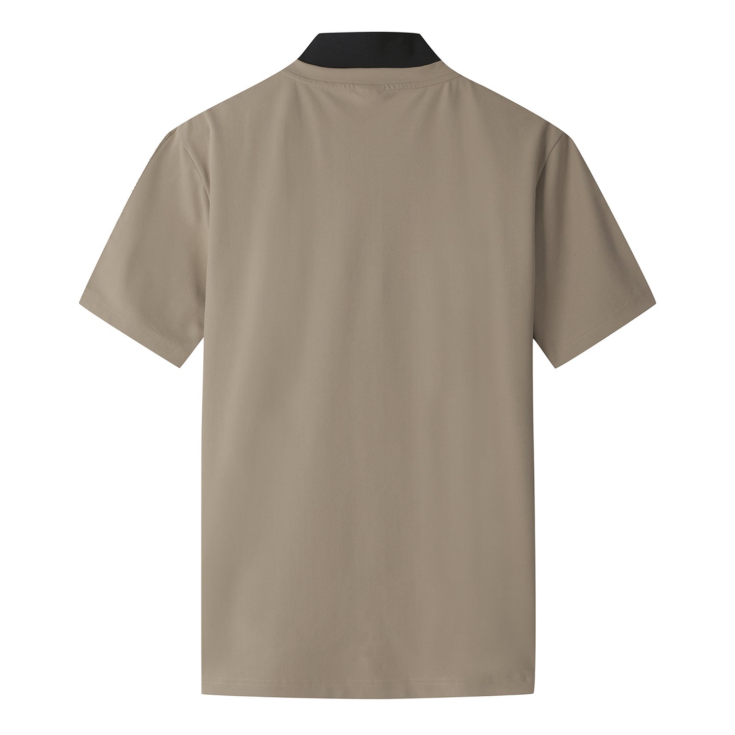 【24SR】Men's / Neck Point QZ Tee / camel