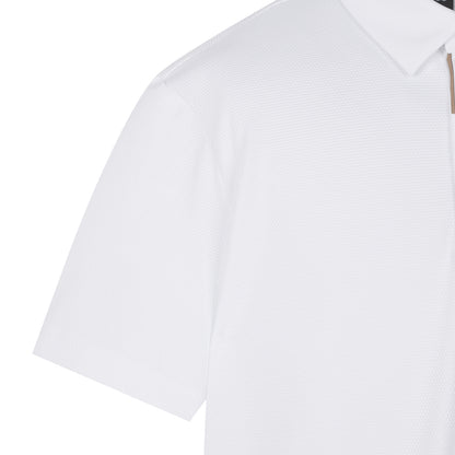 【24SR】Men's / Bubble Texture SS Polo / white