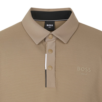 【24SR】Men's / Bubble Texture SS Polo / camel