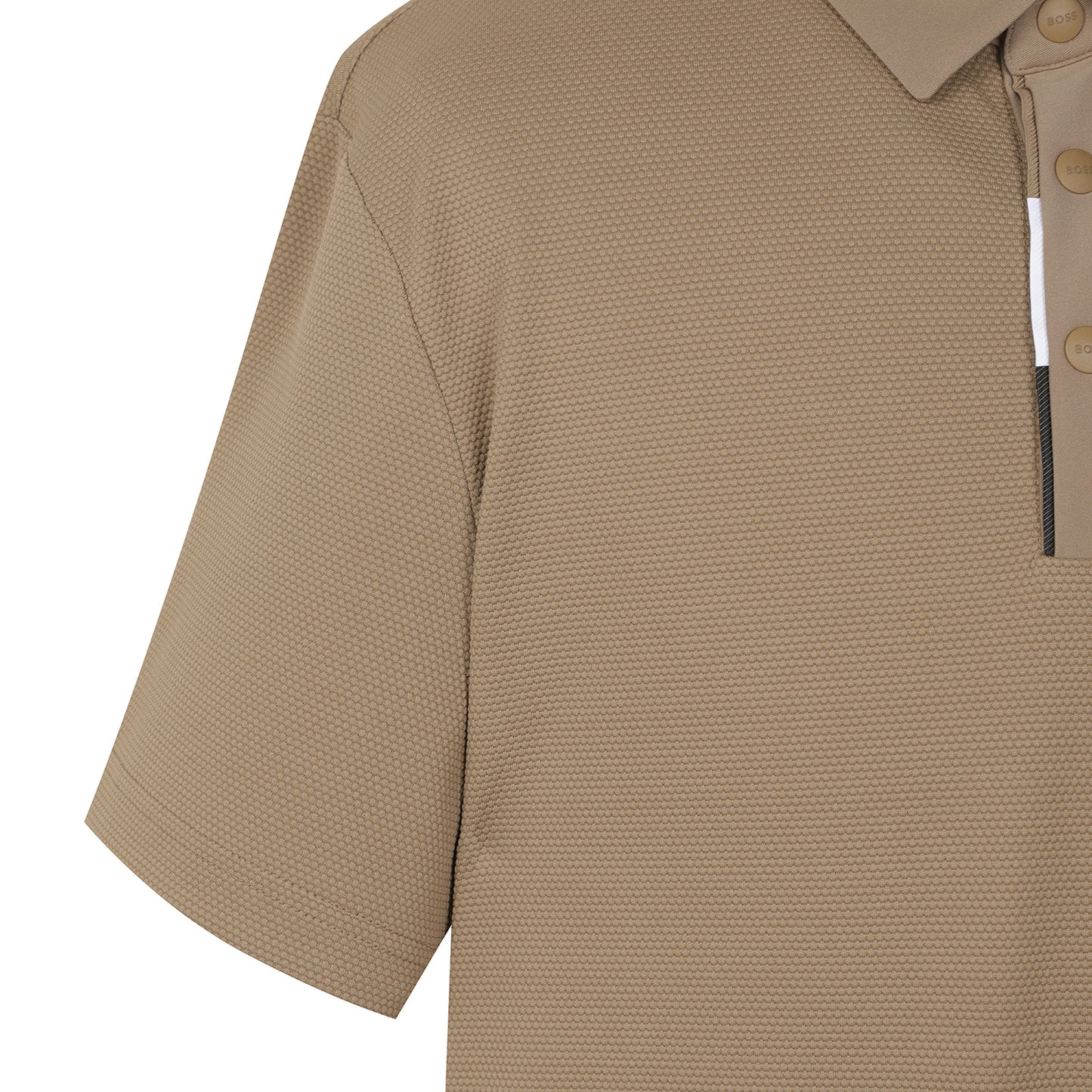 【24SR】Men's / Bubble Texture SS Polo / camel