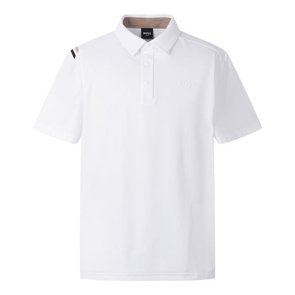 【24SR】Men's /  Horizontal Texture Polo / white