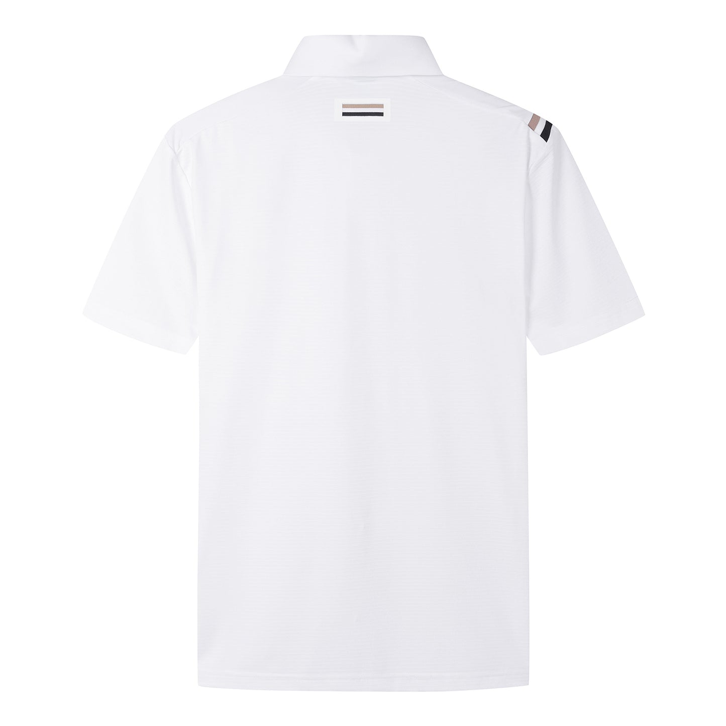 【24SR】Men's /  Horizontal Texture Polo / white