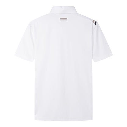 【24SR】Men's /  Horizontal Texture Polo / white