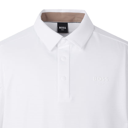 【24SR】Men's /  Horizontal Texture Polo / white