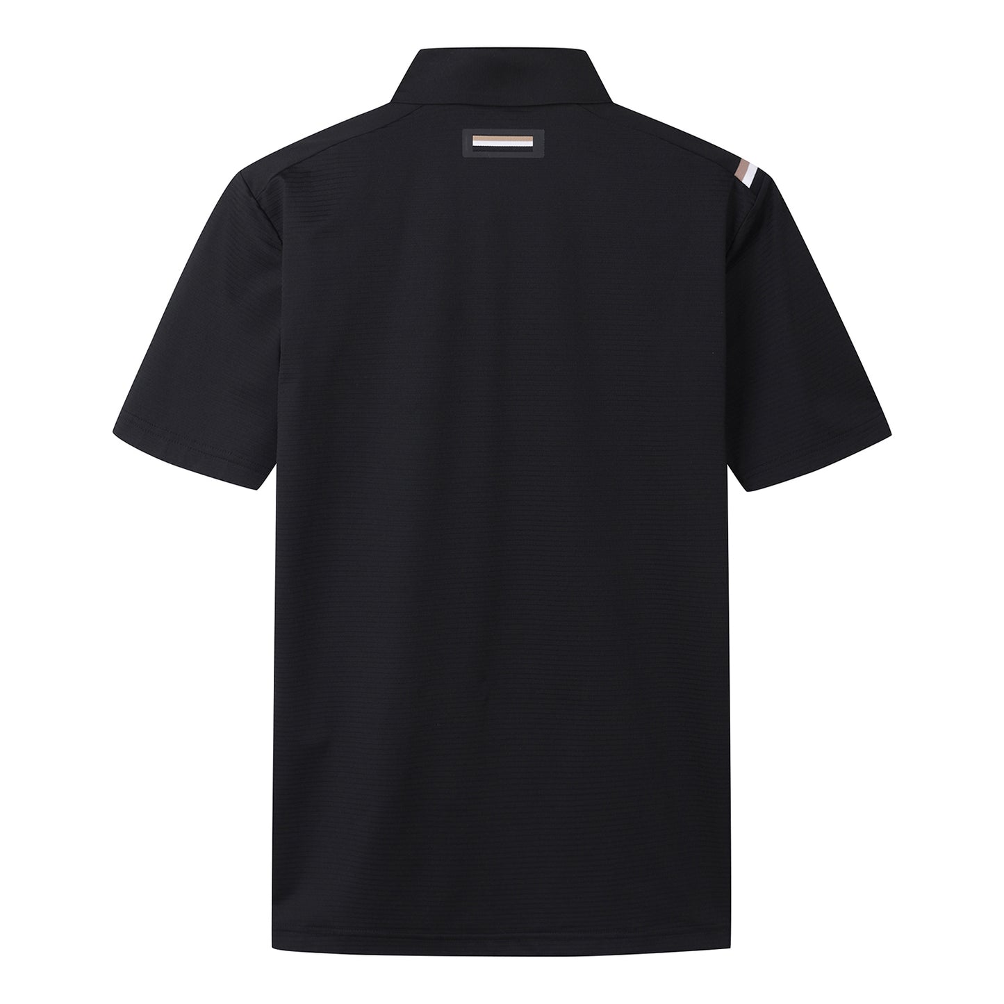 【24SR】Men's /  Horizontal Texture Polo / black