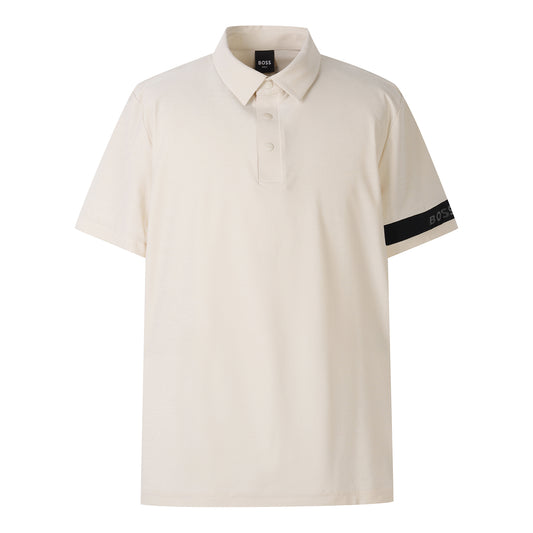 【24SR】Men's / Sleeve Point SS Polo / almond milk