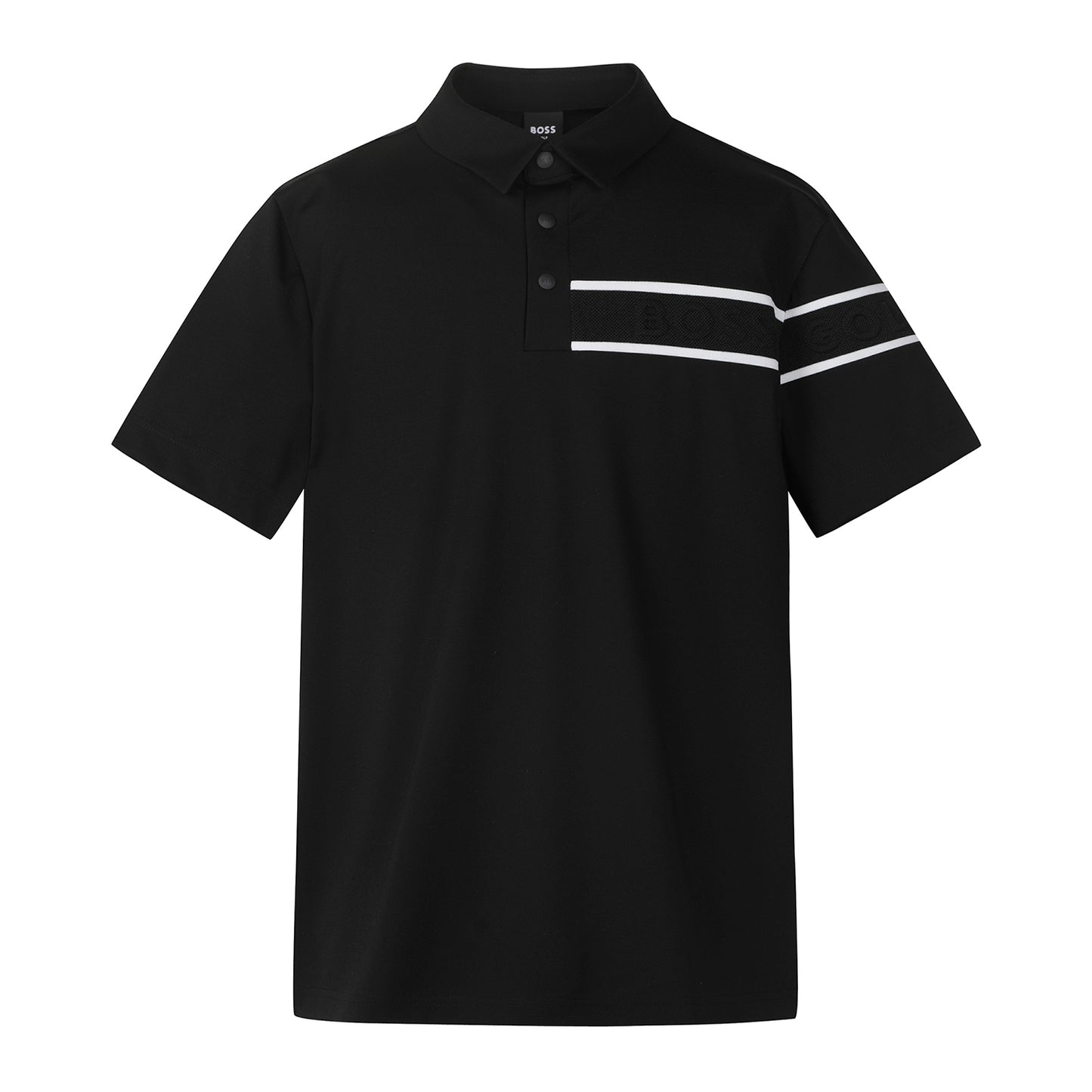 【24SR】Men's / Chest Logo Point SS Polo / black