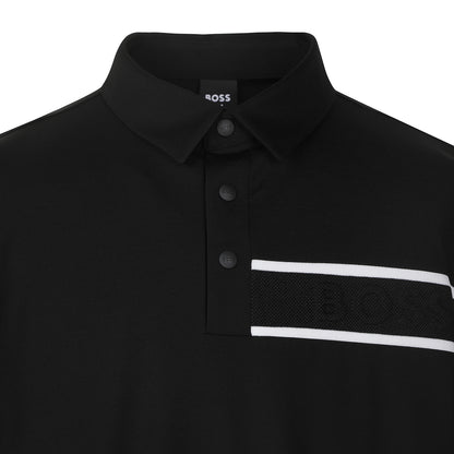 【24SR】Men's / Chest Logo Point SS Polo / black