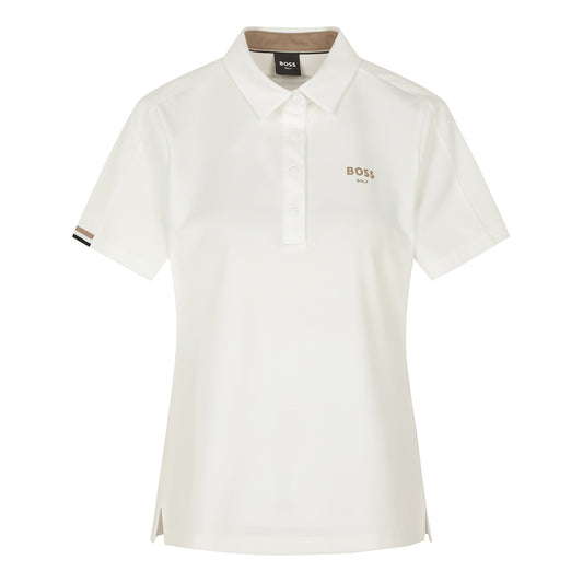 【24SR】Women's / Sleeve Point SS Polo / white