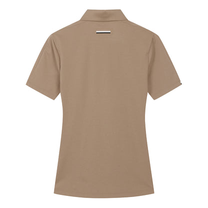 【24SR】Women's / Sleeve Point SS Polo / camel