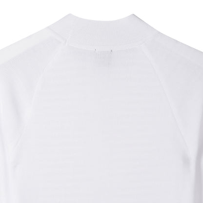 【24SR】Women's / Mock Neck SS Sweater / white