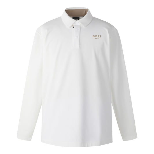 【24SR】Men's / BWC Line Point LS Polo / white