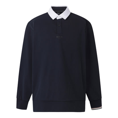 【24SR】Men's / LS Polo Sweat Shirt / navy