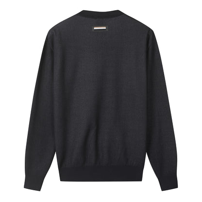 【24SR】Men's / Denimlike Logo Sweater / navy