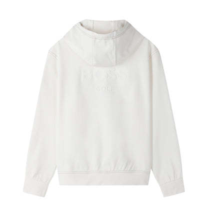 【24SR】Women's / Stitched LS Tee_Hooded / white