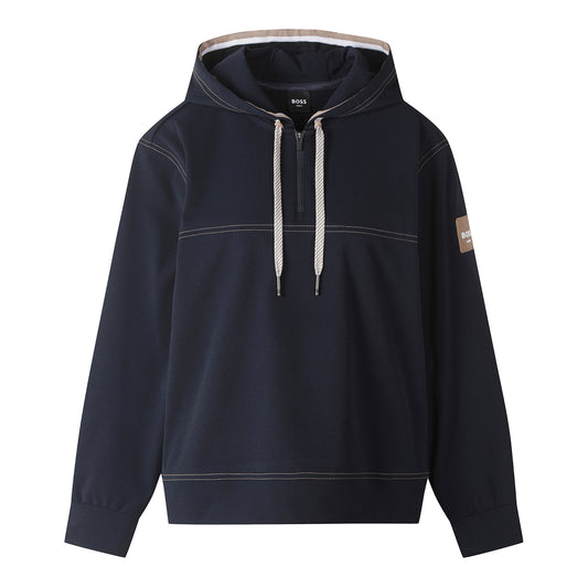 【24SR】Women's / Stitched LS Tee_Hooded / navy