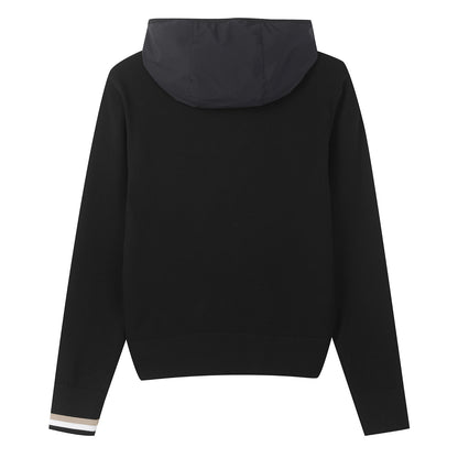 【24SR】Women's / Sweater w/Hoodie Vest / black