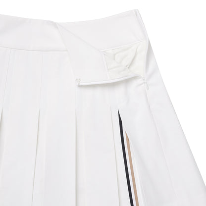 【24SR】Women's / Pleats Skirt_A Line / white