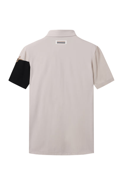 【BOSS GOLF 25SR Men's】SM M Script Hybrid SS Polo / Almond Milk