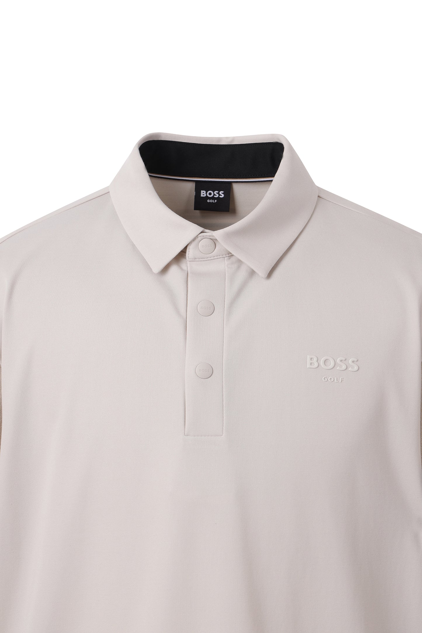 【BOSS GOLF 25SR Men's】SM M Script Hybrid SS Polo / Almond Milk