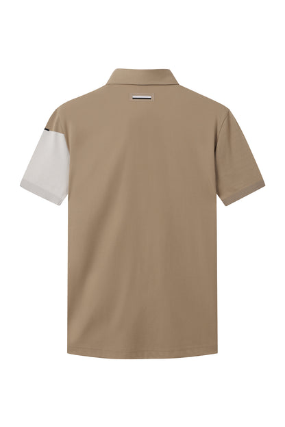【BOSS GOLF 25SR Men's】SM M Script Hybrid SS Polo / Camel