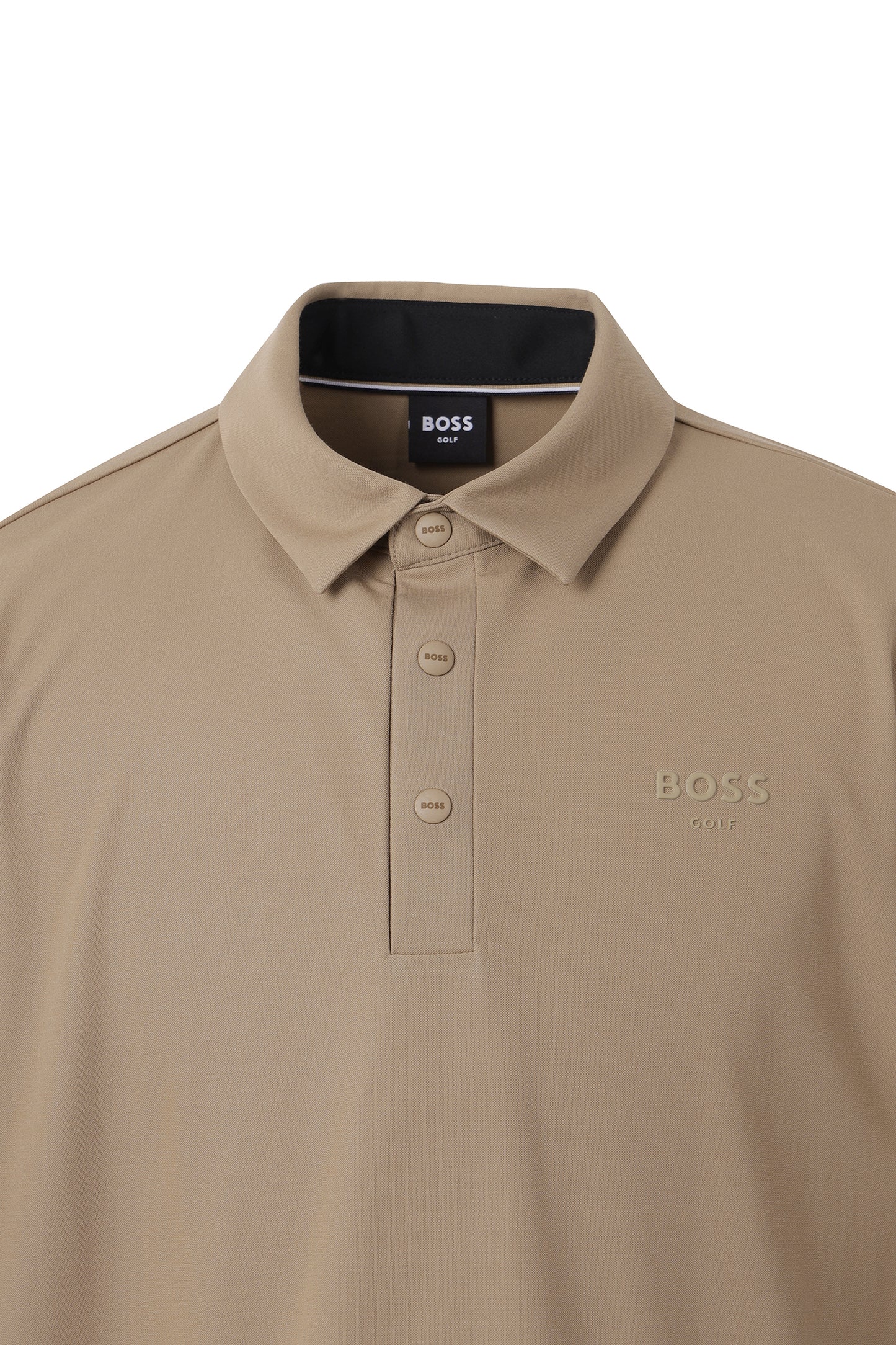 【BOSS GOLF 25SR Men's】SM M Script Hybrid SS Polo / Camel