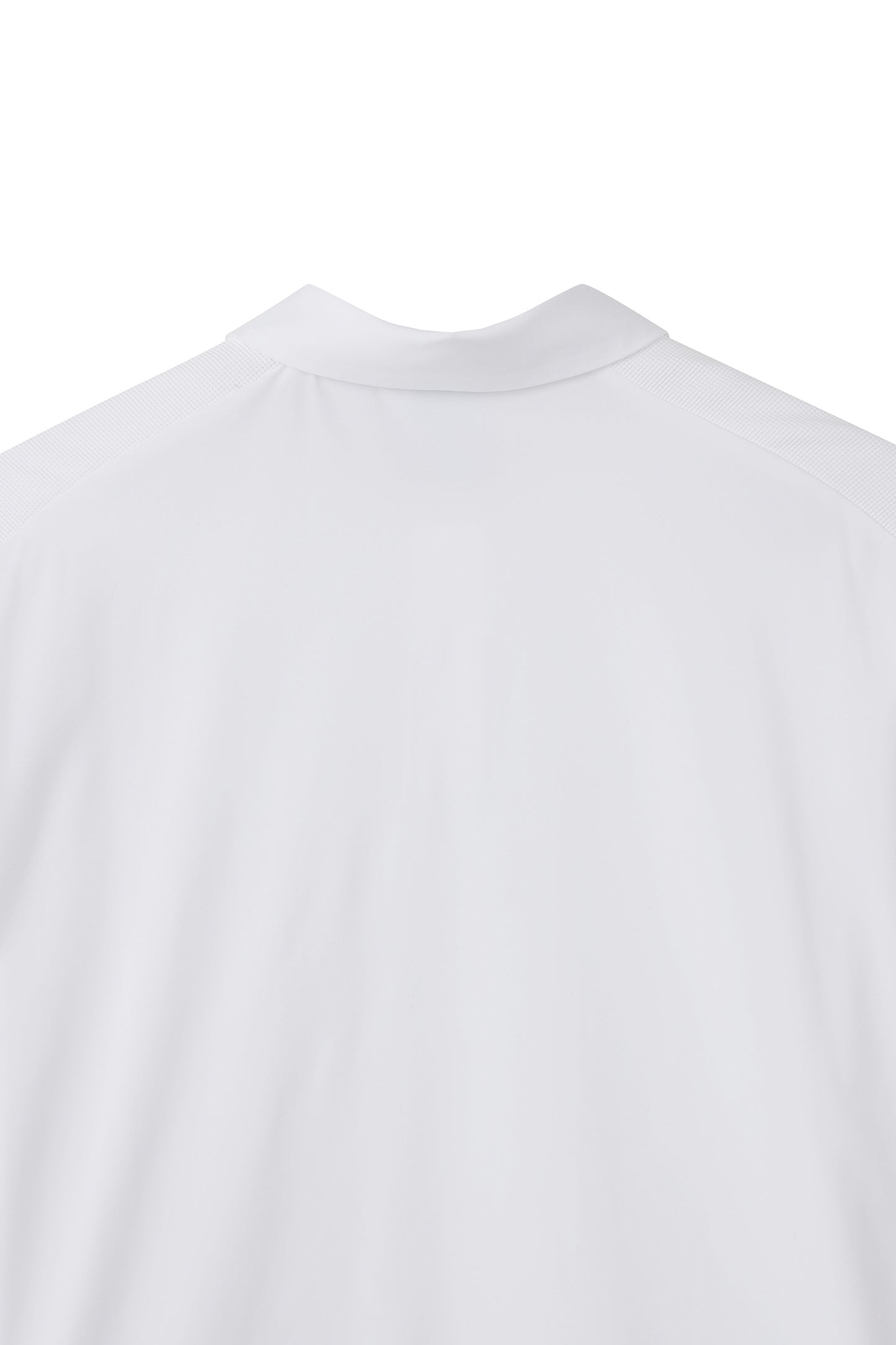 【BOSS GOLF 25SR Men's】SM M Pattern Embossed SS Polo / White