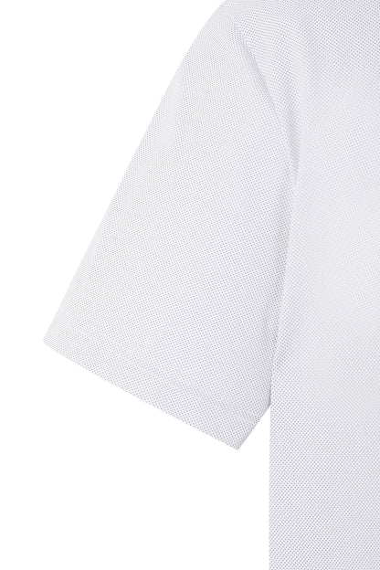 【BOSS GOLF 25SR Men's】SM M Dot Textured SS Polo Tee / White