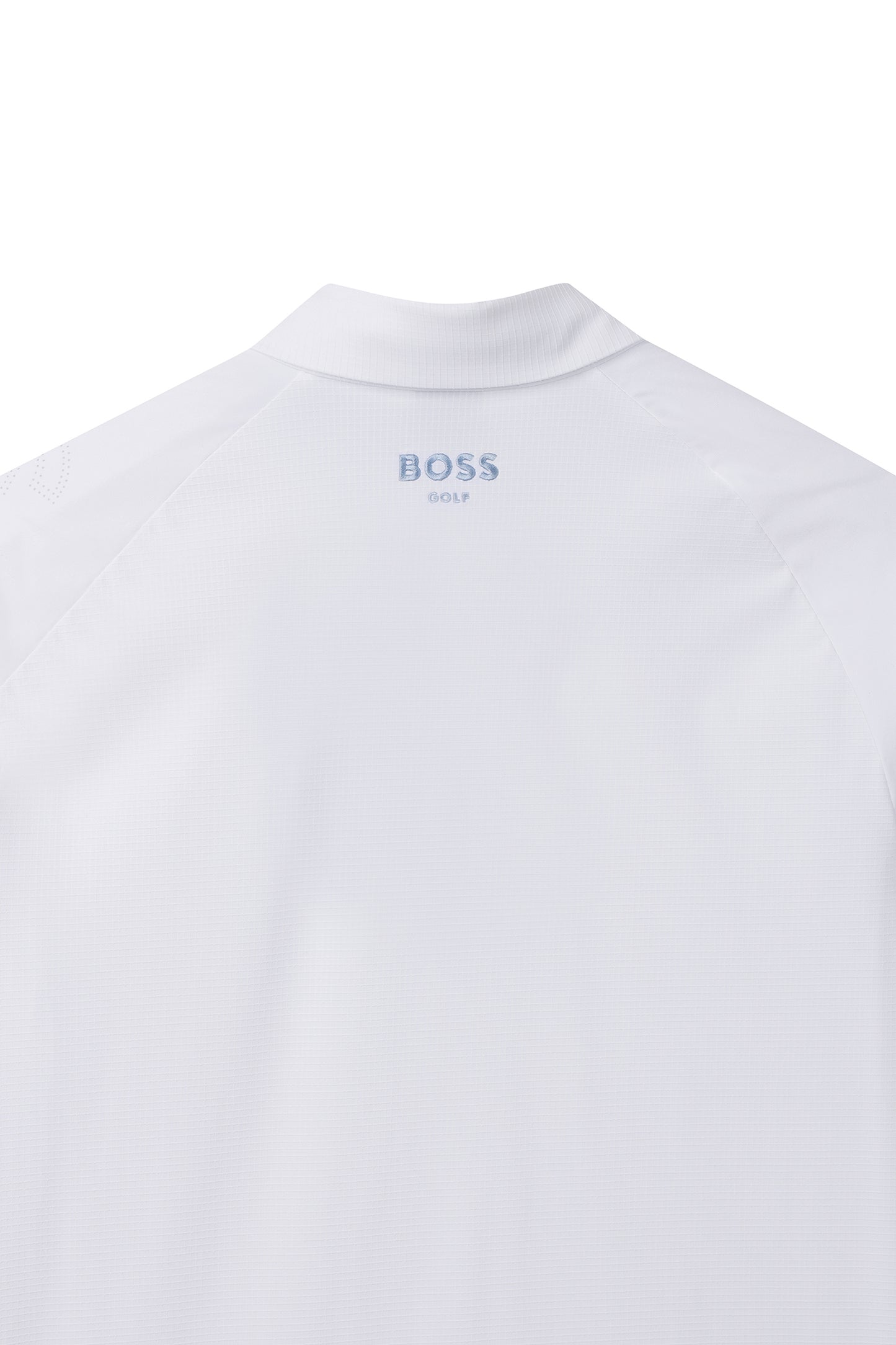 【BOSS GOLF 25SR Men's】SM M Logo Punched SS Polo Tee / White