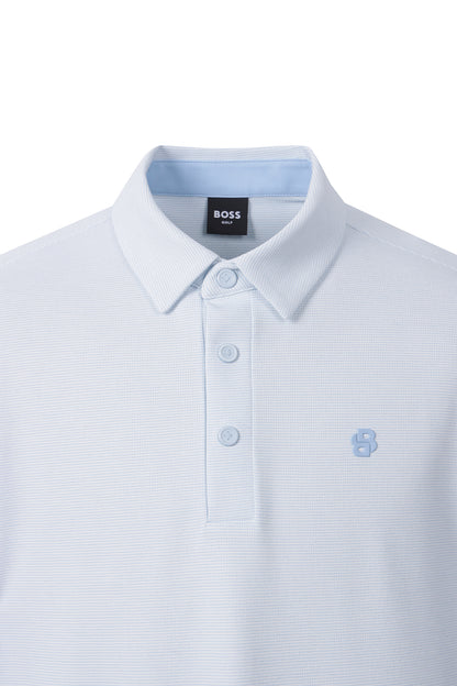 【BOSS GOLF 25SR Men's】SM M Color Logo Point SS Polo / L/Blue