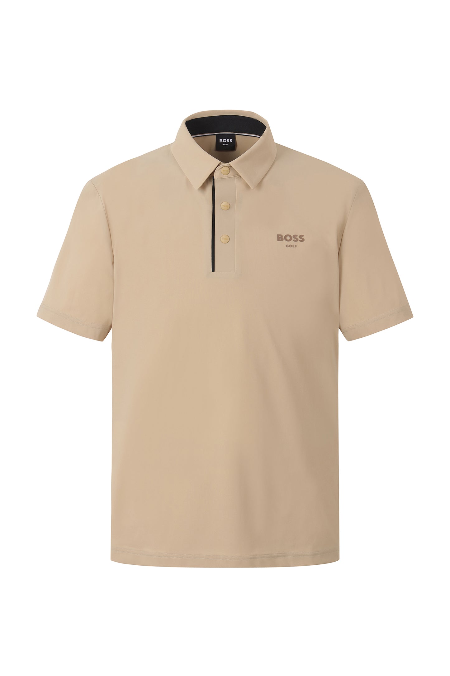 【BOSS GOLF 25SR Men's】SM M Back Punched SS Polo Tee / D/Beige