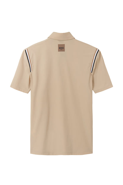 【BOSS GOLF 25SR Men's】SM M Back Punched SS Polo Tee / D/Beige