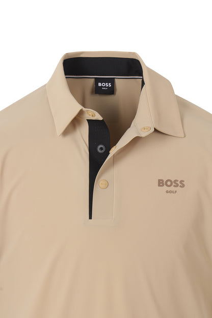 【BOSS GOLF 25SR Men's】SM M Back Punched SS Polo Tee / D/Beige