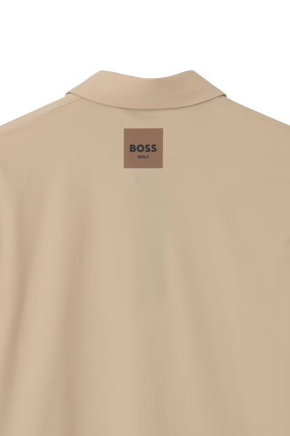 【BOSS GOLF 25SR Men's】SM M Back Punched SS Polo Tee / D/Beige