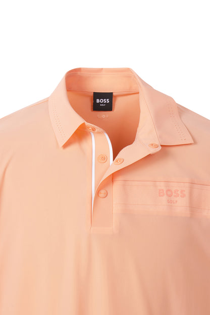 【BOSS GOLF 25SR Men's】SM M Placket Point SS Polo Tee / L/Orange