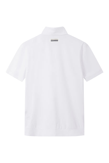 【BOSS GOLF 25SR Men's】SM M Horizontal BWC SS Polo / White