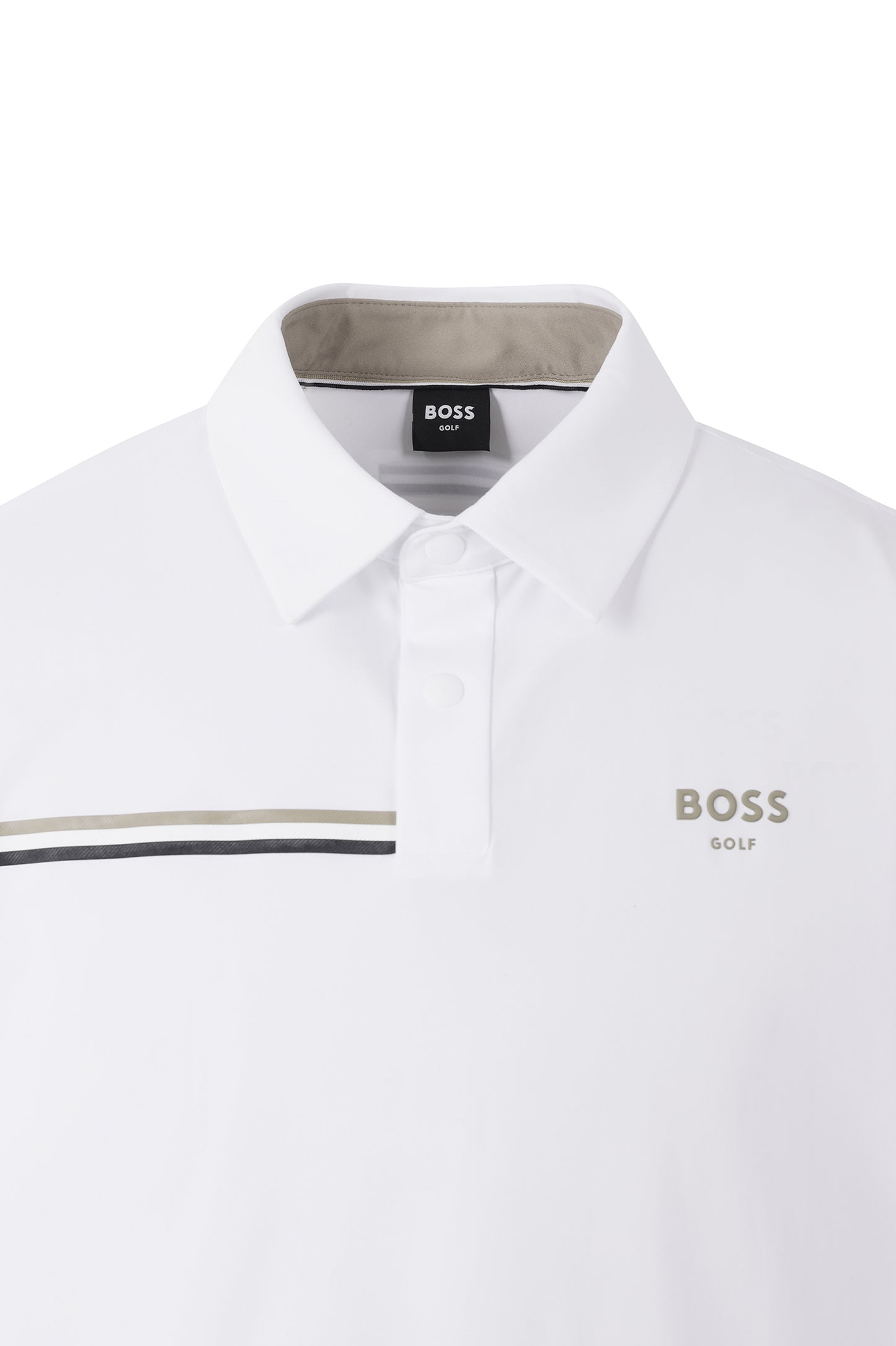 【BOSS GOLF 25SR Men's】SM M Horizontal BWC SS Polo / White