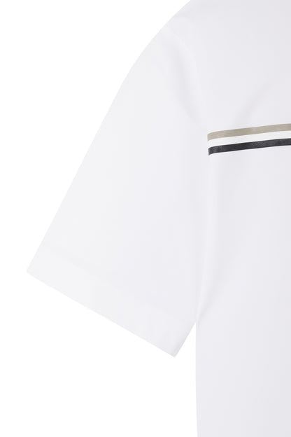 【BOSS GOLF 25SR Men's】SM M Horizontal BWC SS Polo / White