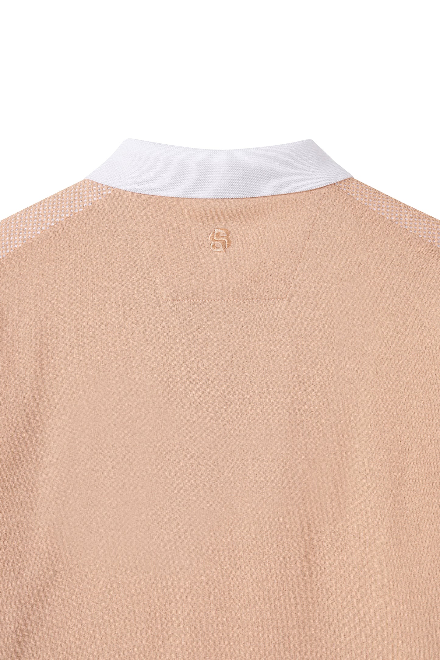 【BOSS GOLF 25SR Men's】SM M Two-tone Knitting SS Polo / L/Orange