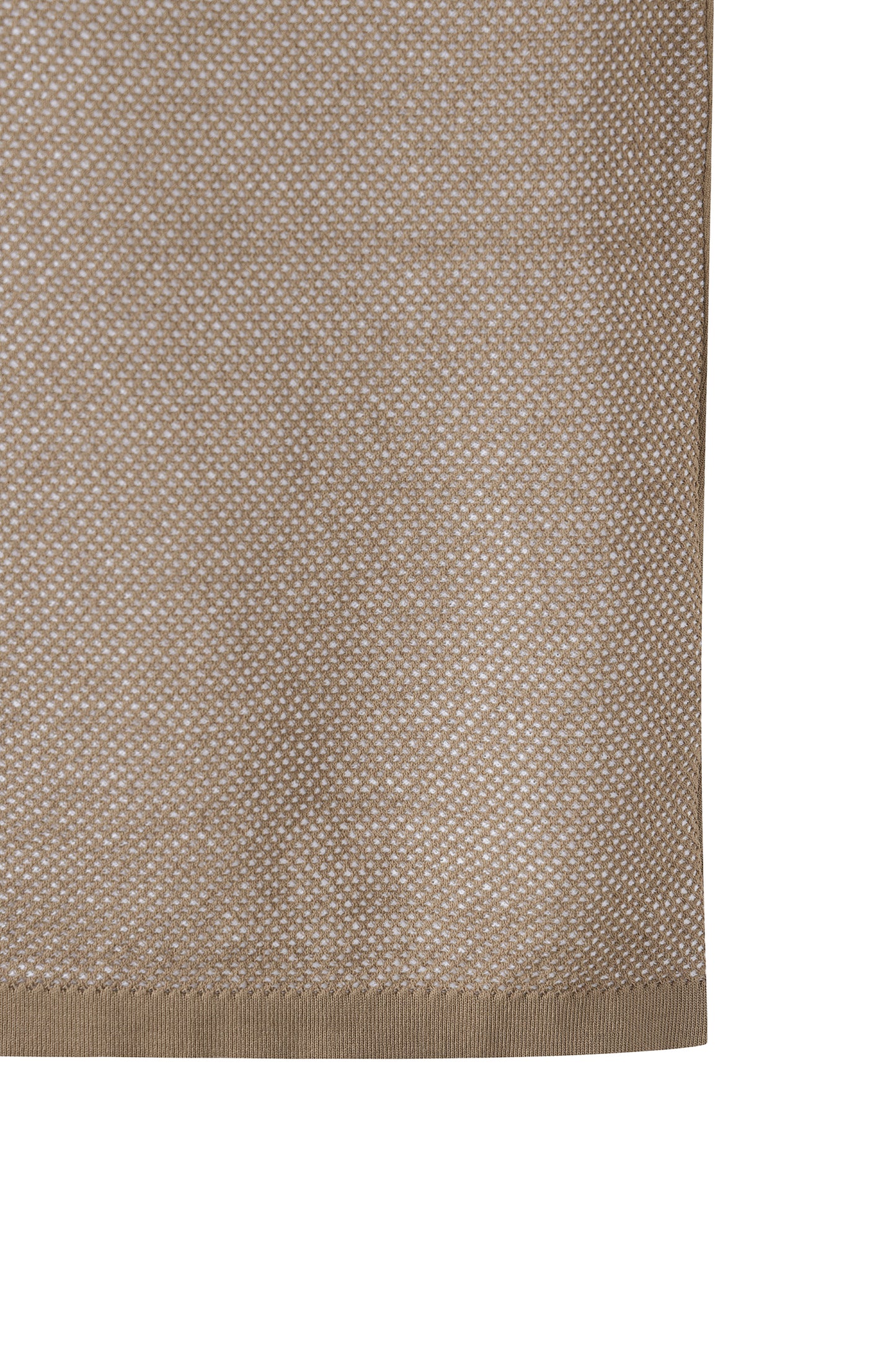 【BOSS GOLF 25SR Men's】SM M Two-tone Knitting SS Polo / Camel