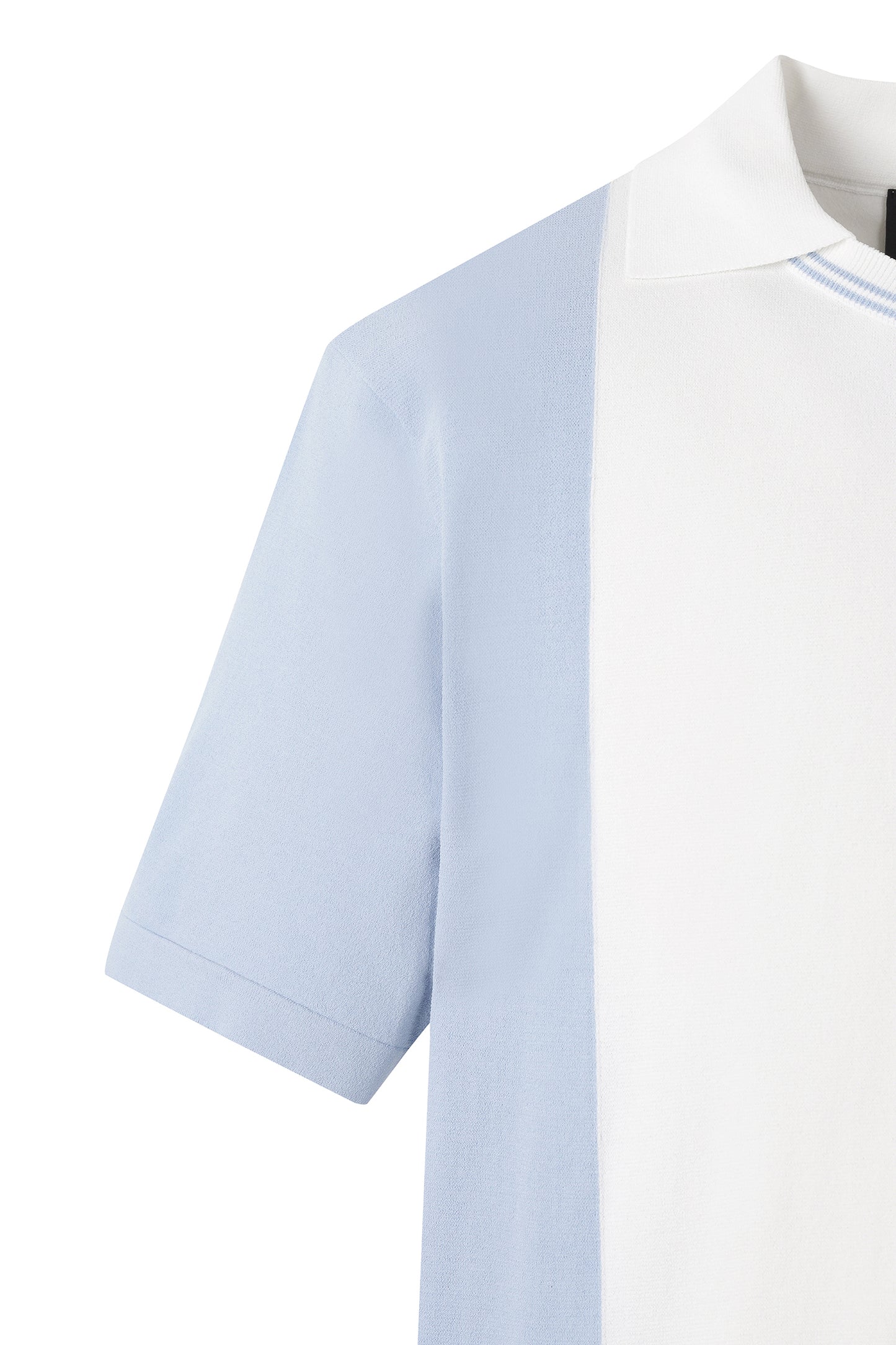 【BOSS GOLF 25SR Men's】SM M Vertical Blocking SS Knit / L/Blue