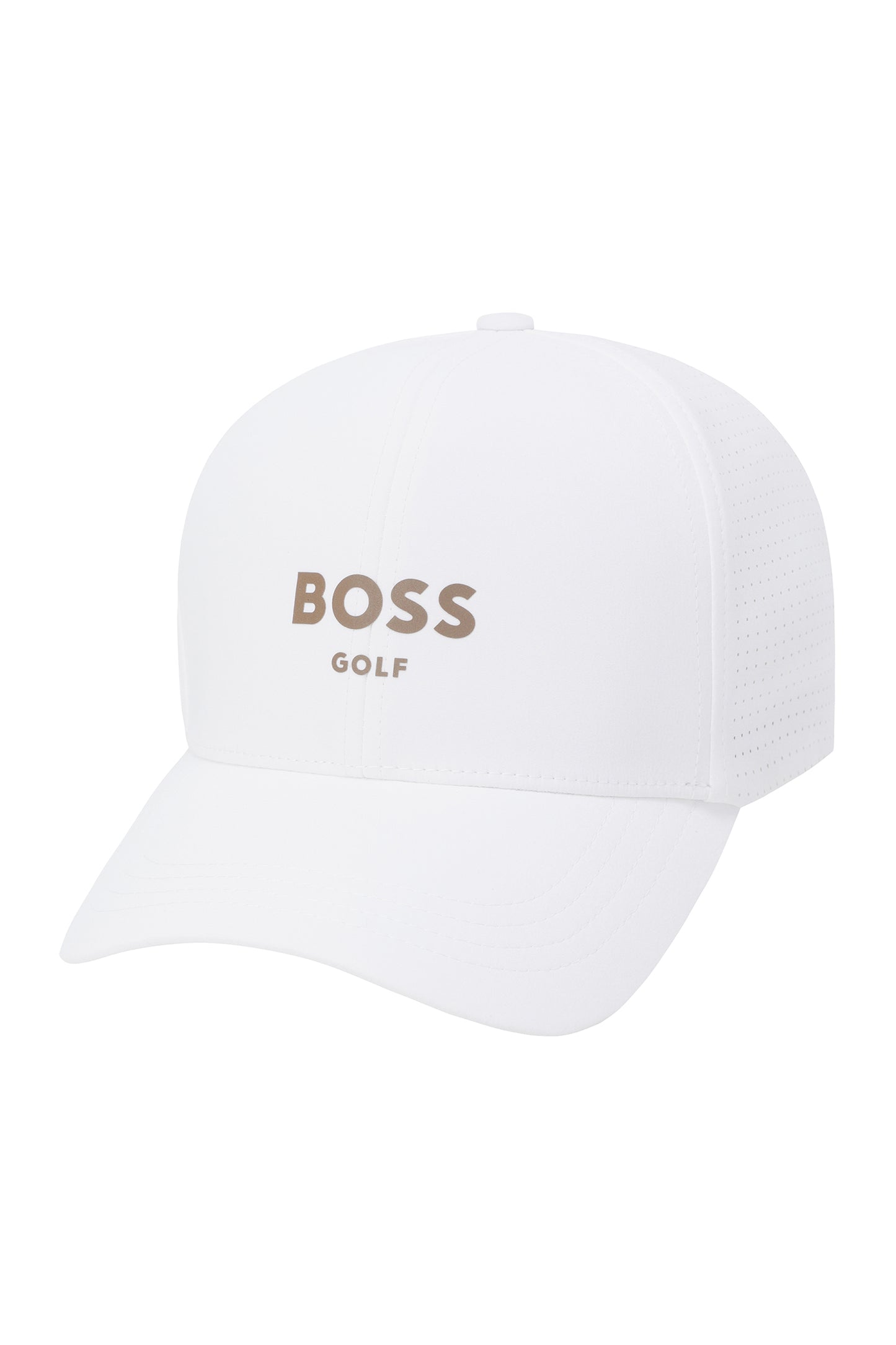 【BOSS GOLF 25SR Men's】M perforated Fitted Cap_Gold / White