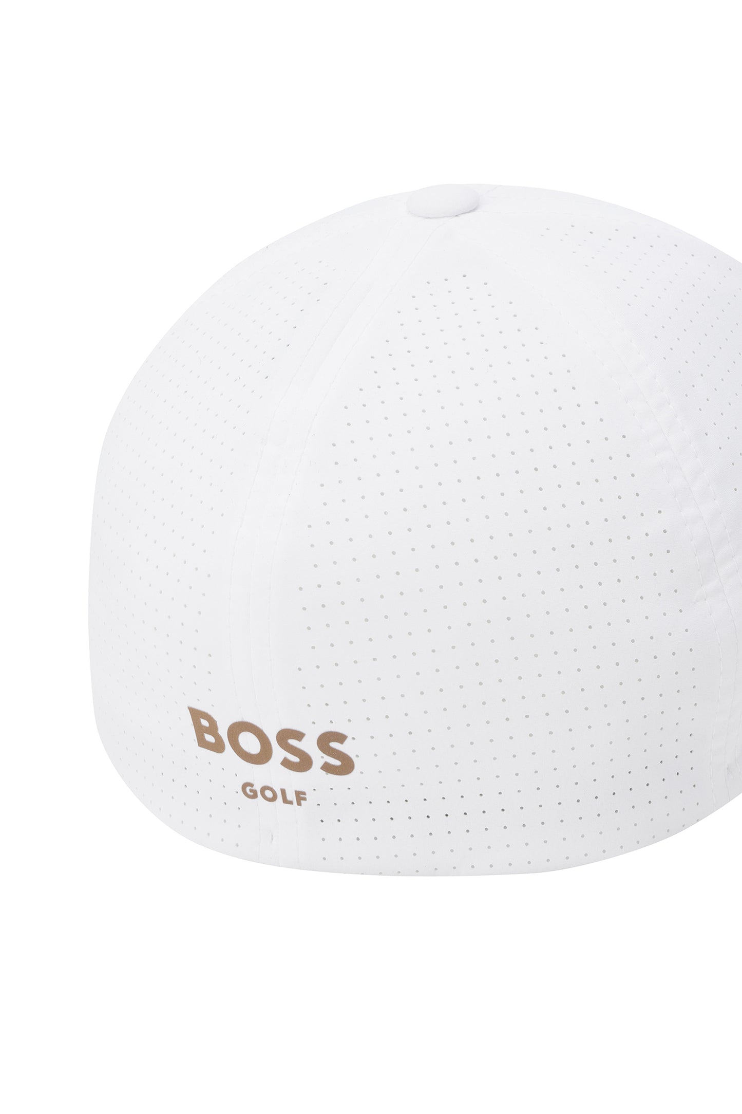 【BOSS GOLF 25SR Men's】M perforated Fitted Cap_Gold / White