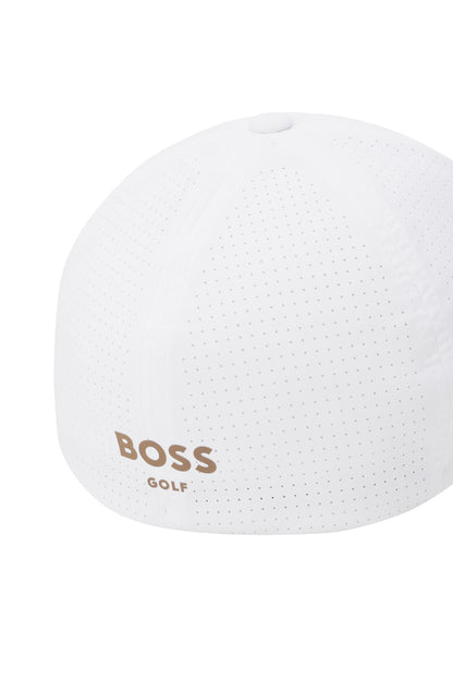【BOSS GOLF 25SR Men's】M perforated Fitted Cap_Gold / White