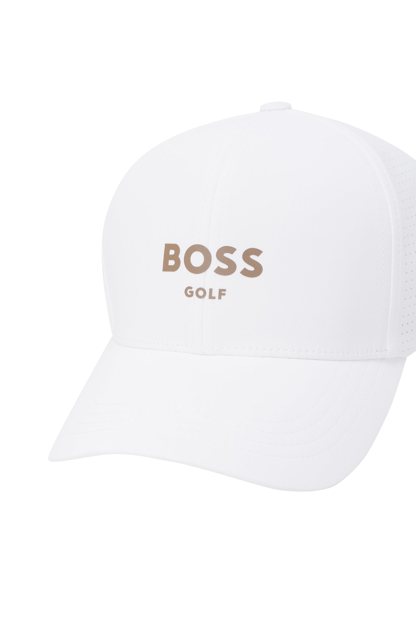 【BOSS GOLF 25SR Men's】M perforated Fitted Cap_Gold / White